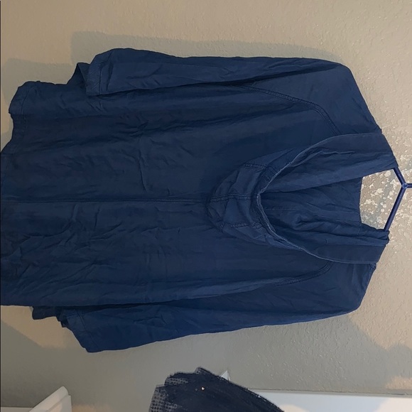 Denim poncho jacket - Picture 2 of 3